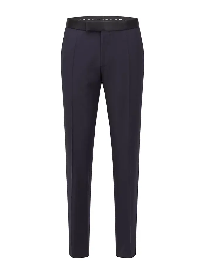 Мужские классические брюки Slim-Fit для смокинга Hugo Boss — 7
