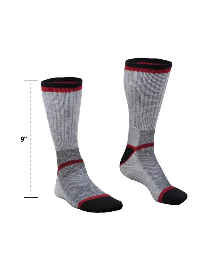 Мужские носки Performance Sock - из мериносовой шерсти, влагоотводящие, с усиленными носком и — изображение 2 из 4, серый