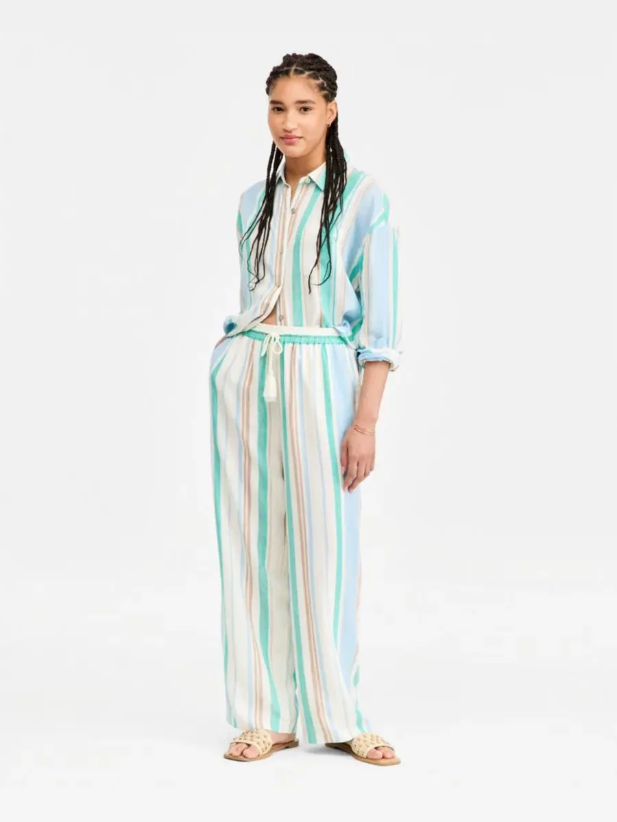 Брюки женские свободного кроя с завязками, модель Wide-Leg Liverpool Los Angeles