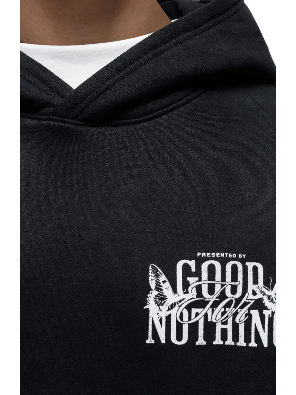 Худи Dakota Relaxed с принтом Good For Nothing — изображение 3 из 4, черный
