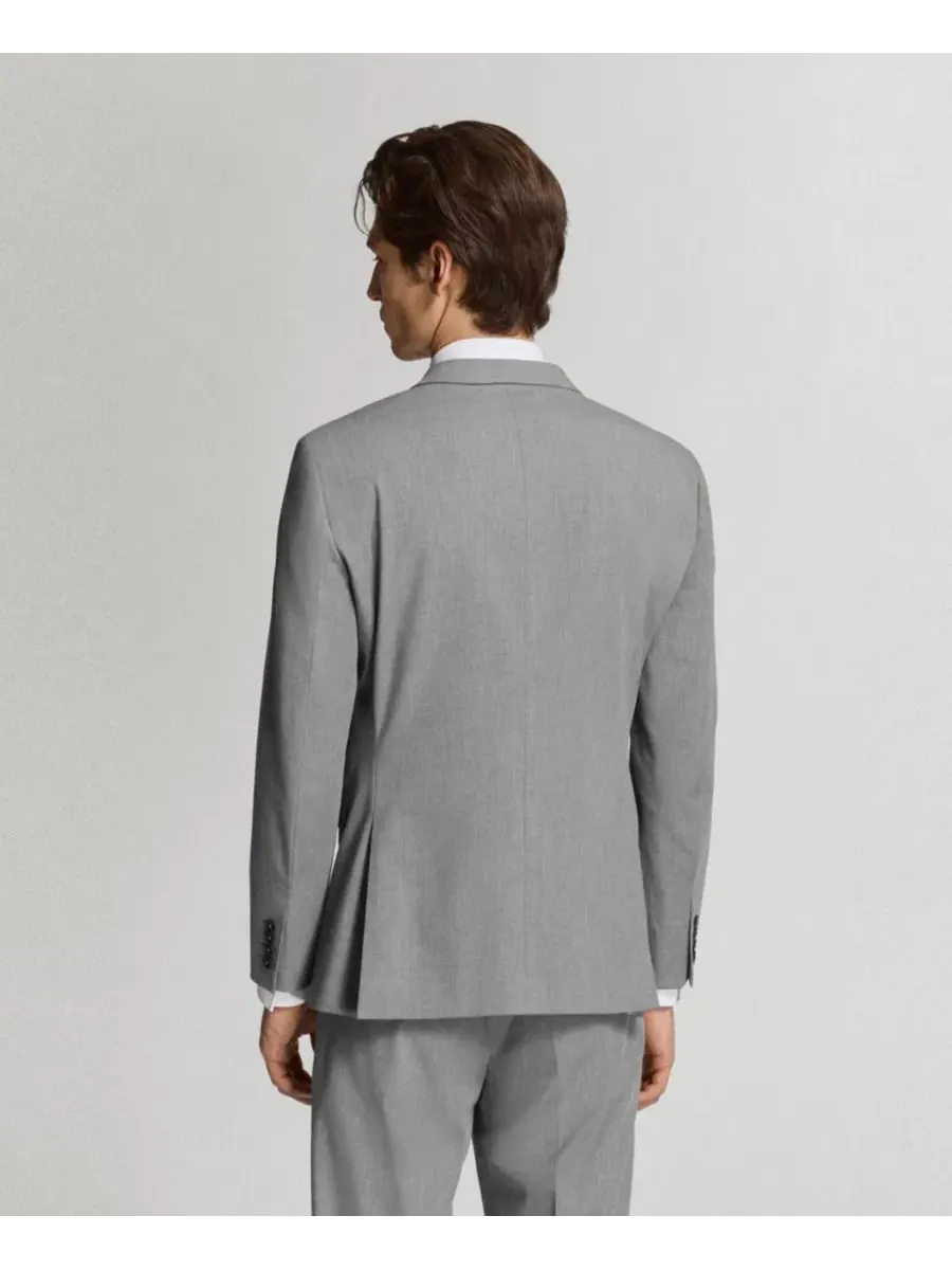 Пиджак мужской Paris Slim Fit с острым воротником MANGO — изображение 2 из 6, серый