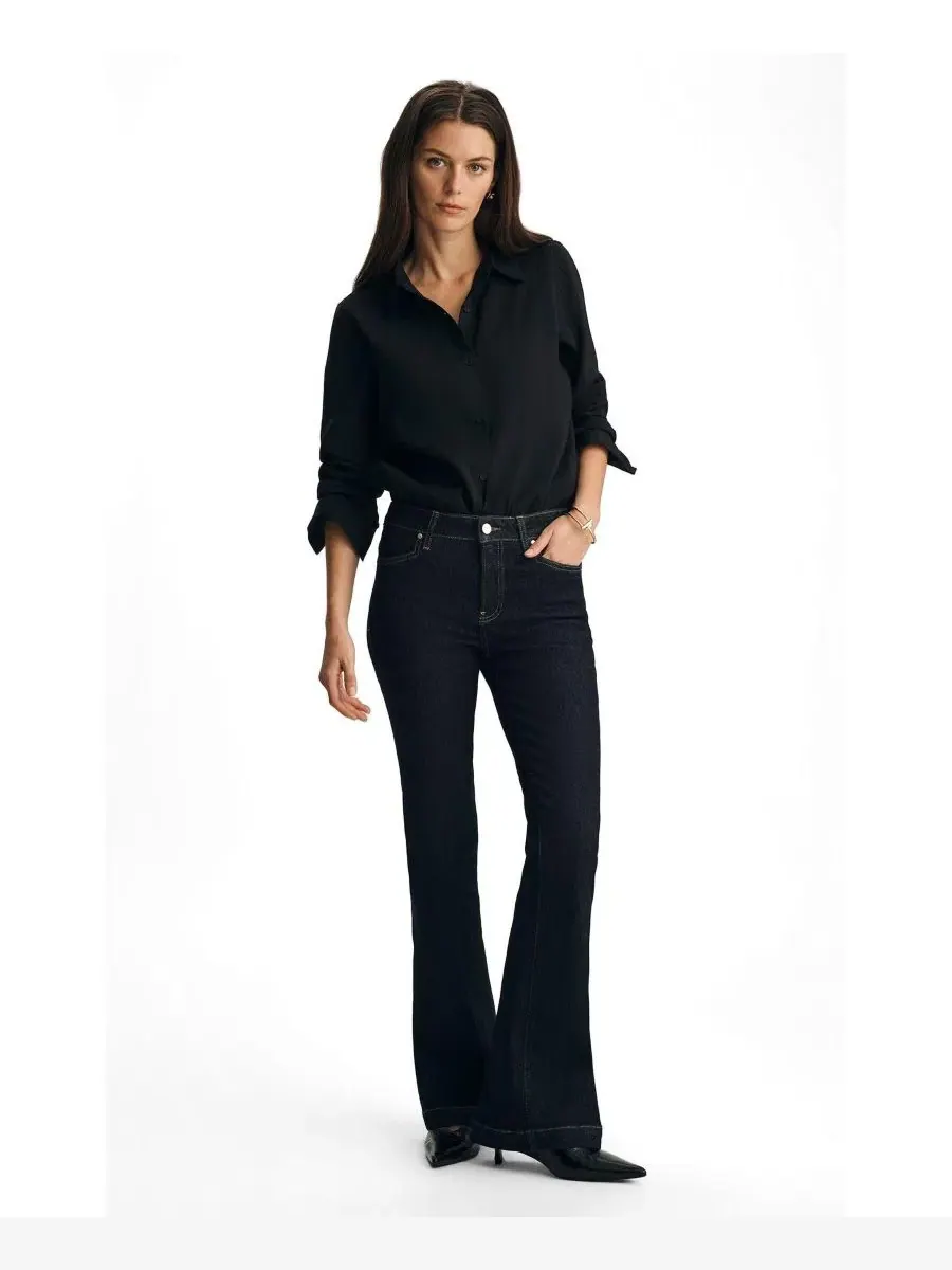 Джинсы с высокой посадкой Sydney Flare Mavi Jeans — синий
