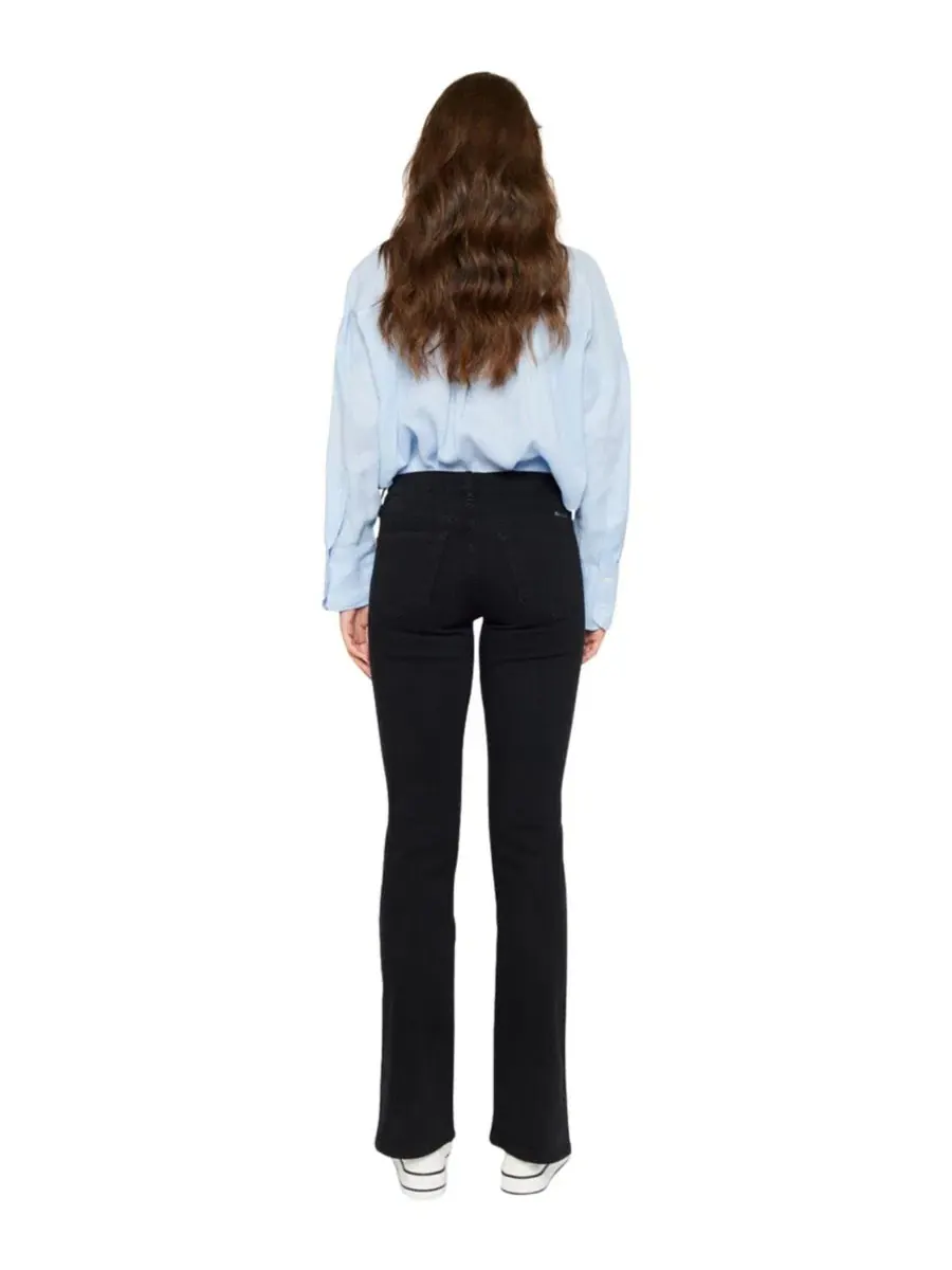 Джинсы-клеш женские Mai Mid Rise Y2K Bootcut KanCan — изображение 2 из 10, черный