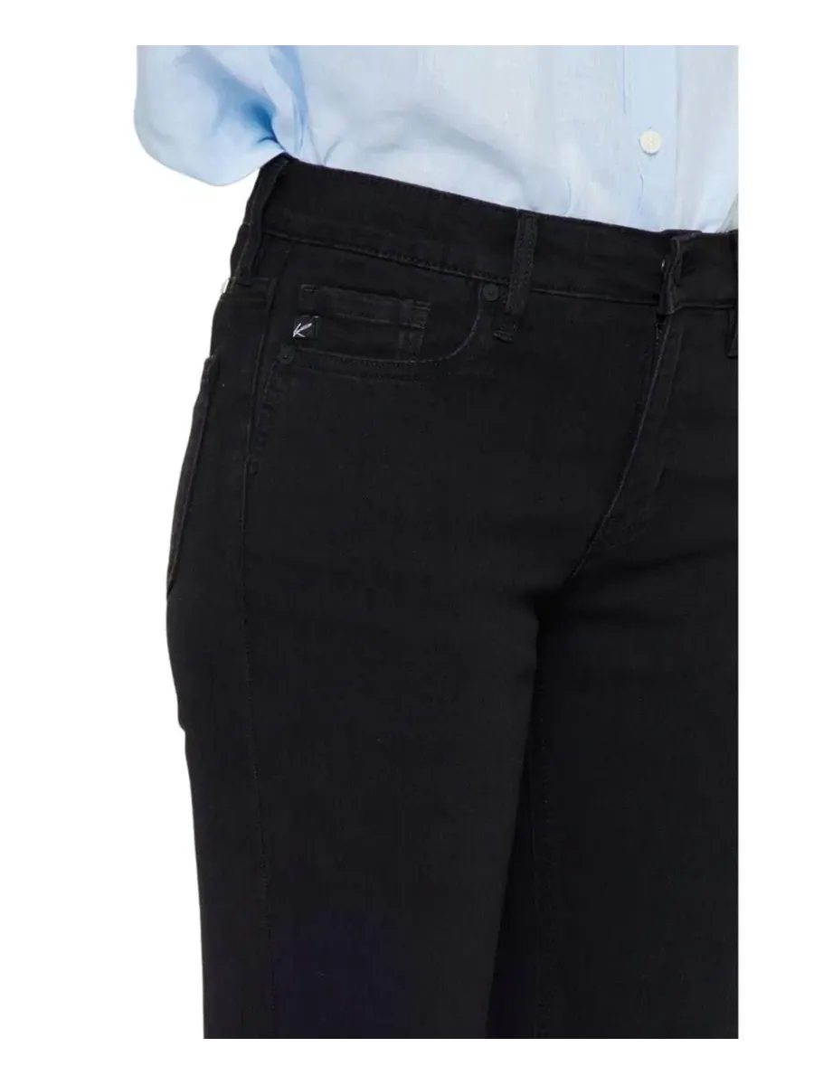 Джинсы-клеш женские Mai Mid Rise Y2K Bootcut KanCan — изображение 5 из 10, черный