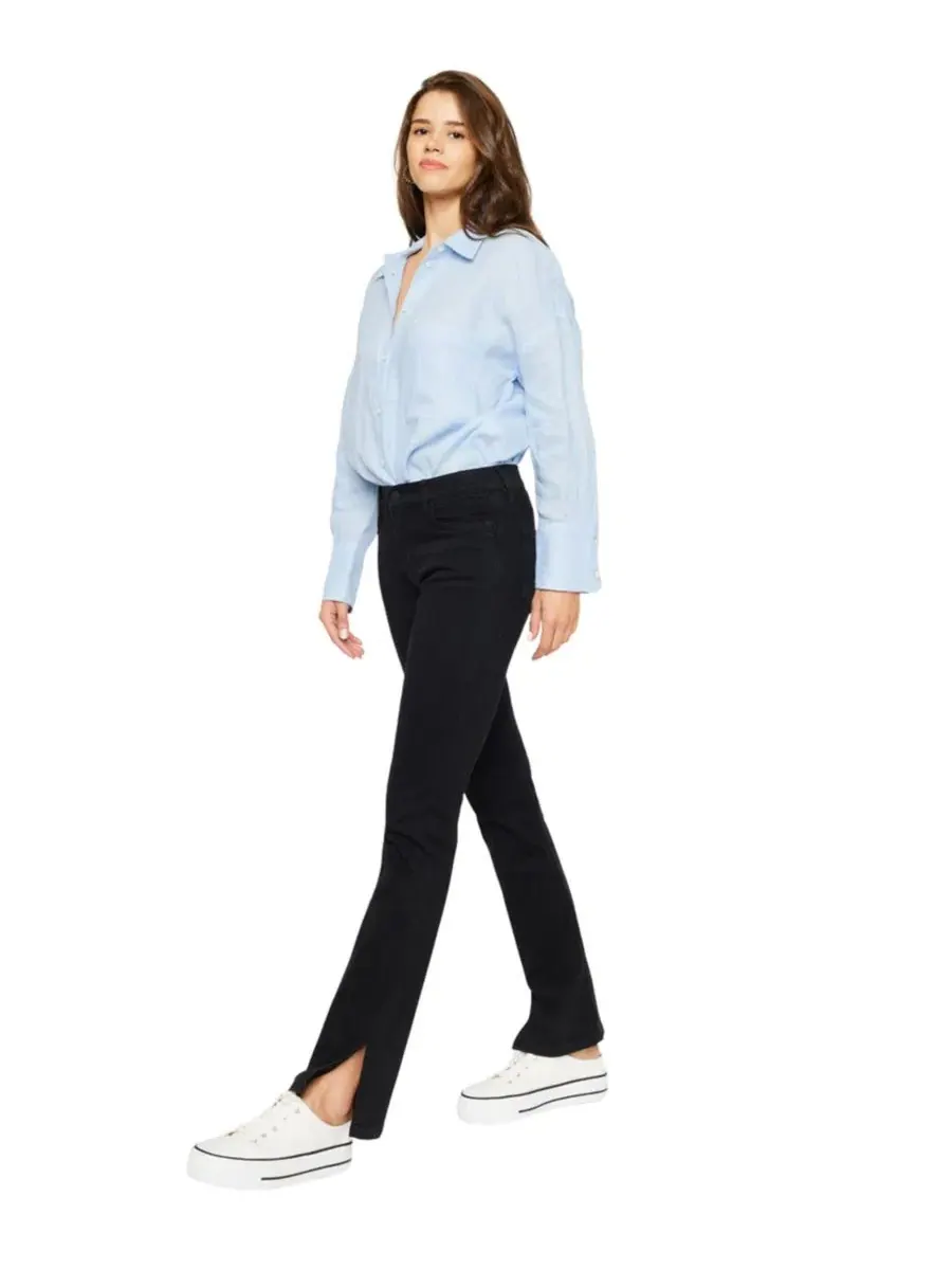 Джинсы-клеш женские Mai Mid Rise Y2K Bootcut KanCan — изображение 9 из 10, черный