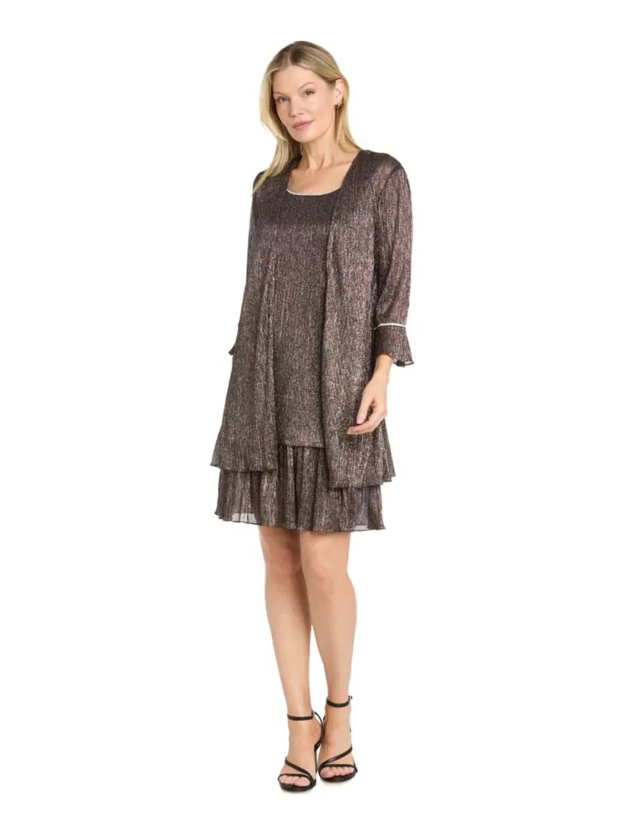 Комплект из платья без рукавов и жакета с рукавом 3/4, модель Petite Scoop Dress & Open-Front — изображение 2 из 4