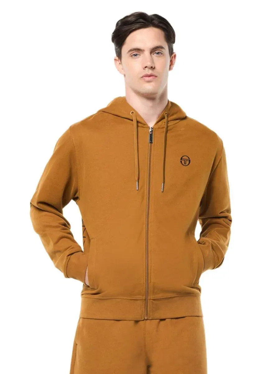 Худи полноценное с принтом Netto Sergio Tacchini — изображение 1 из 5, коричневый