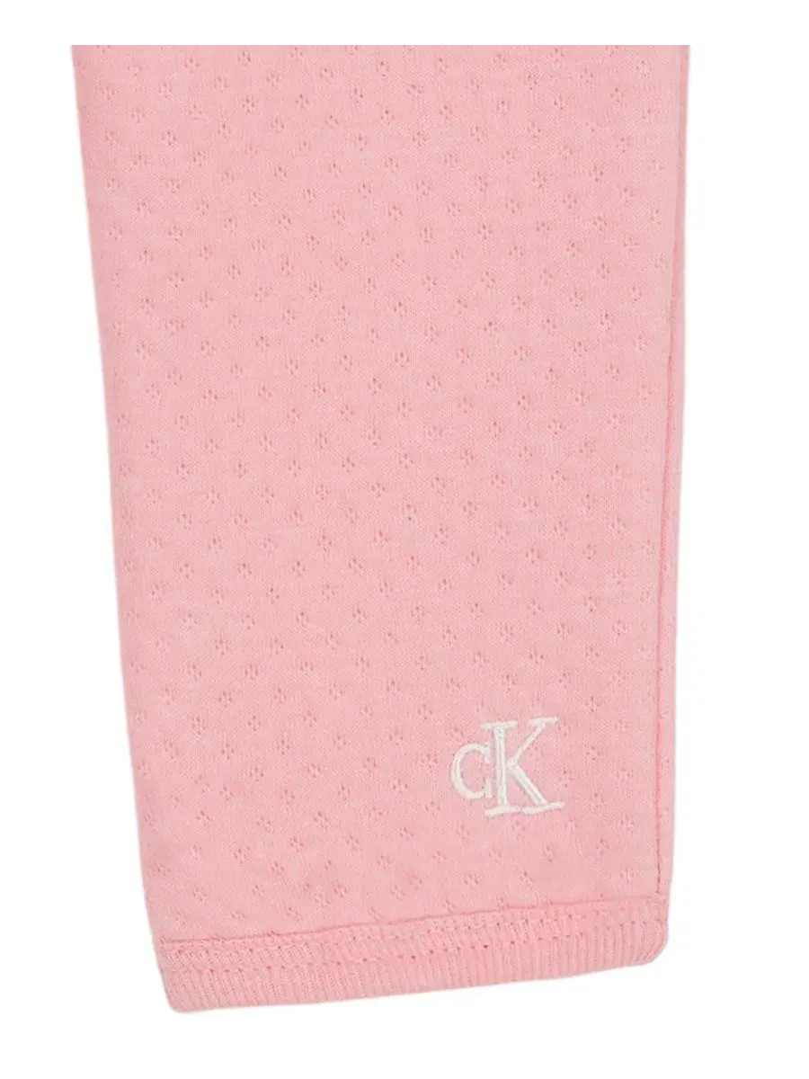 Комплект из 3 предметов: куртка с капюшоном, боди и брюки Calvin Klein — изображение 8 из 9, розовый/белый
