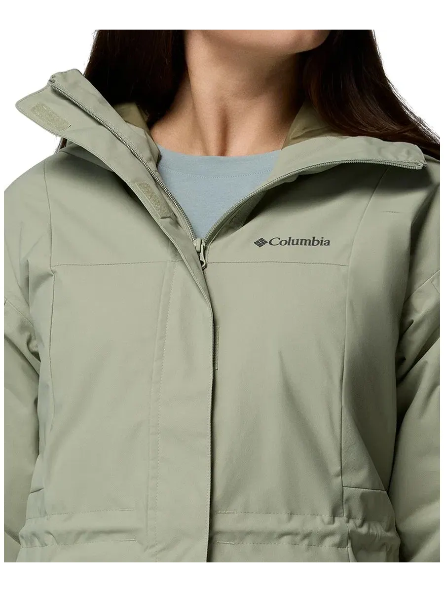 Женская длинная куртка Columbia Hikebound II Long Waterproof Insulated Hooded Jacket — изображение 3 из 3, сафари