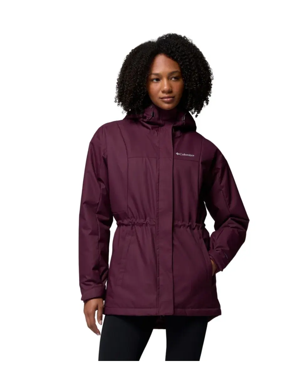 Женская длинная куртка Columbia Hikebound II Long Waterproof Insulated Hooded Jacket — изображение 1 из 3, лунный вид