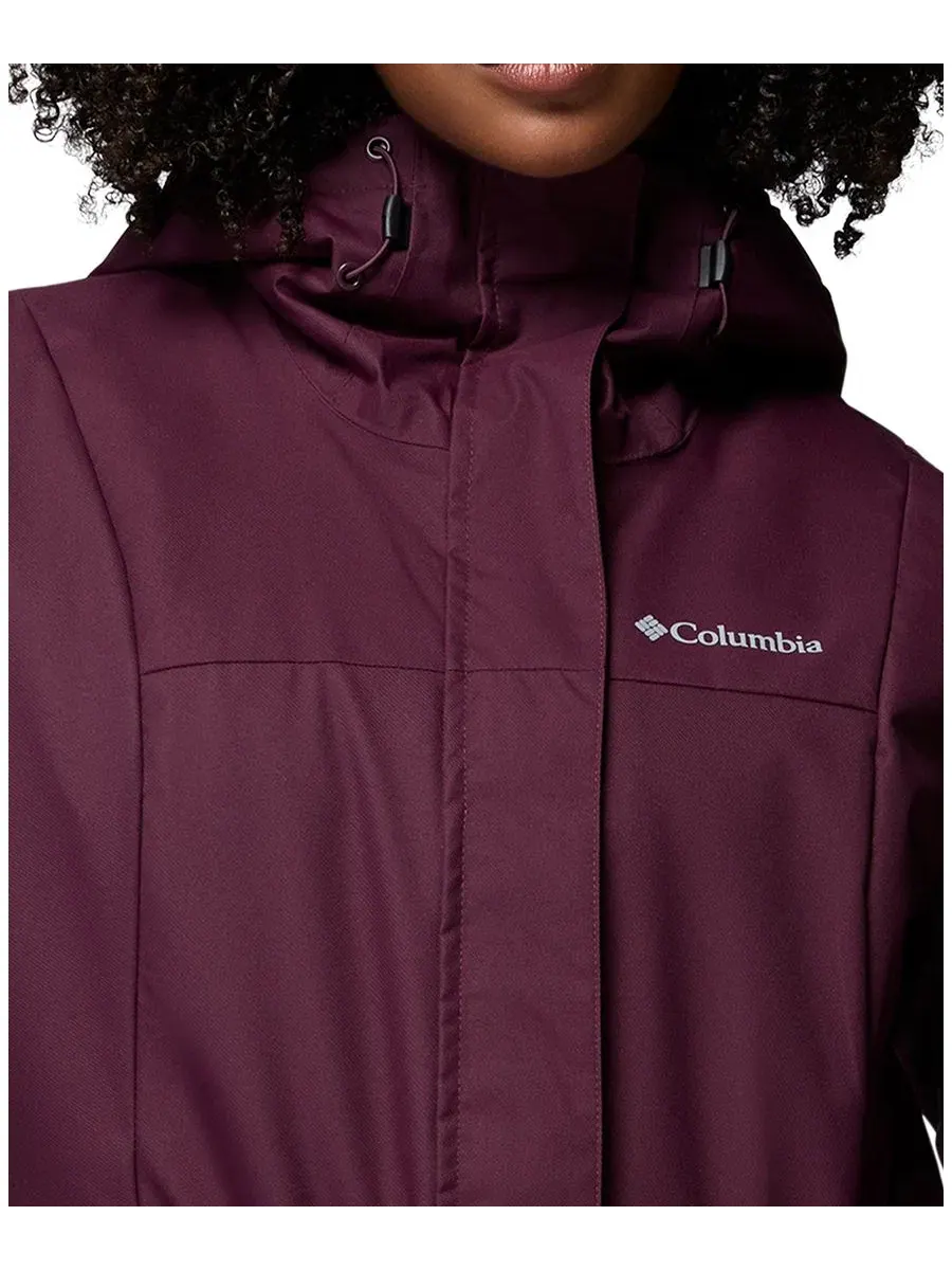 Женская длинная куртка Columbia Hikebound II Long Waterproof Insulated Hooded Jacket — изображение 3 из 3, лунный вид
