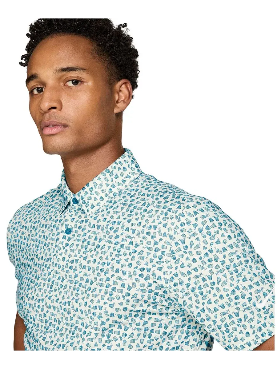 Поло для гольфа Velocity Dri-FIT Nike — изображение 2 из 3, синий/белый