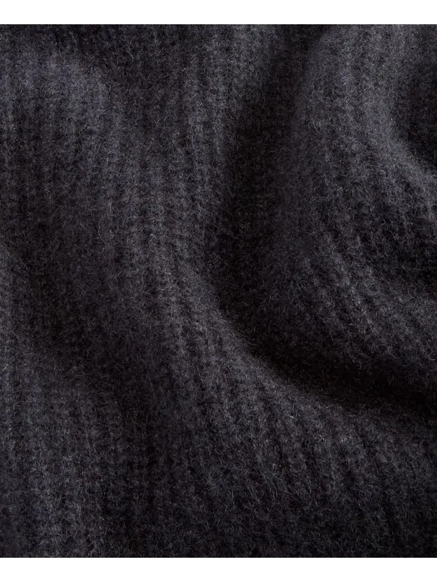 Свитер с круглым вырезом 100% кашемир Shaker Stitch Charter Club — изображение 4 из 6, классический черный