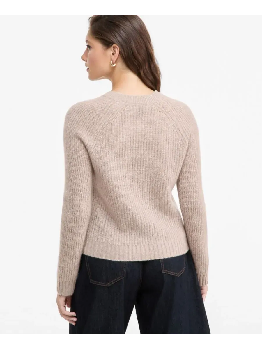 Свитер с круглым вырезом из кашемира Shaker Stitch Charter Club — изображение 4 из 7, серый