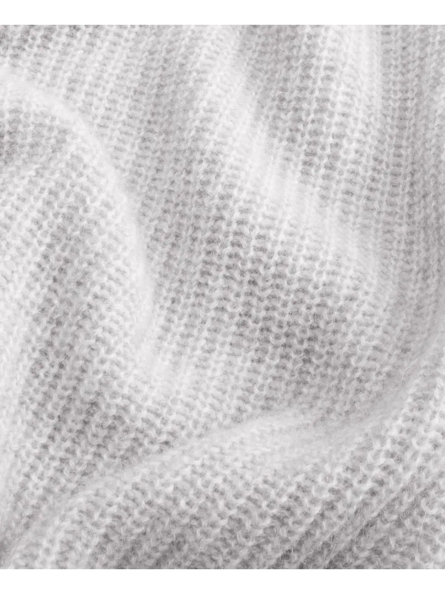 Свитер кашемировый с воротником-стойкой, Shaker Stitch Charter Club — изображение 3 из 6, серый