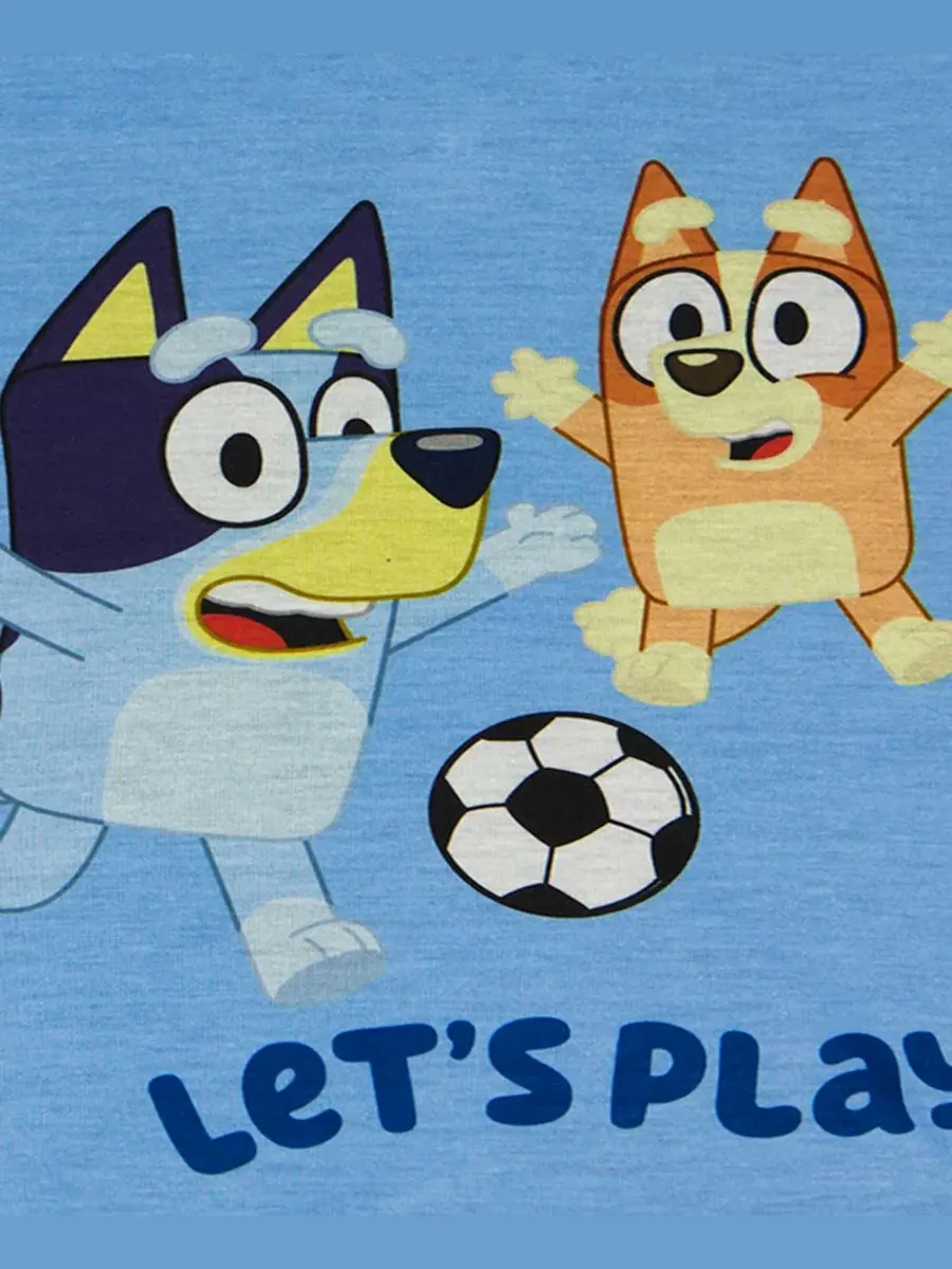 Комплект пижамы с коротким рукавом и шортами с принтом Bluey Bluey — изображение 3 из 3, мульти