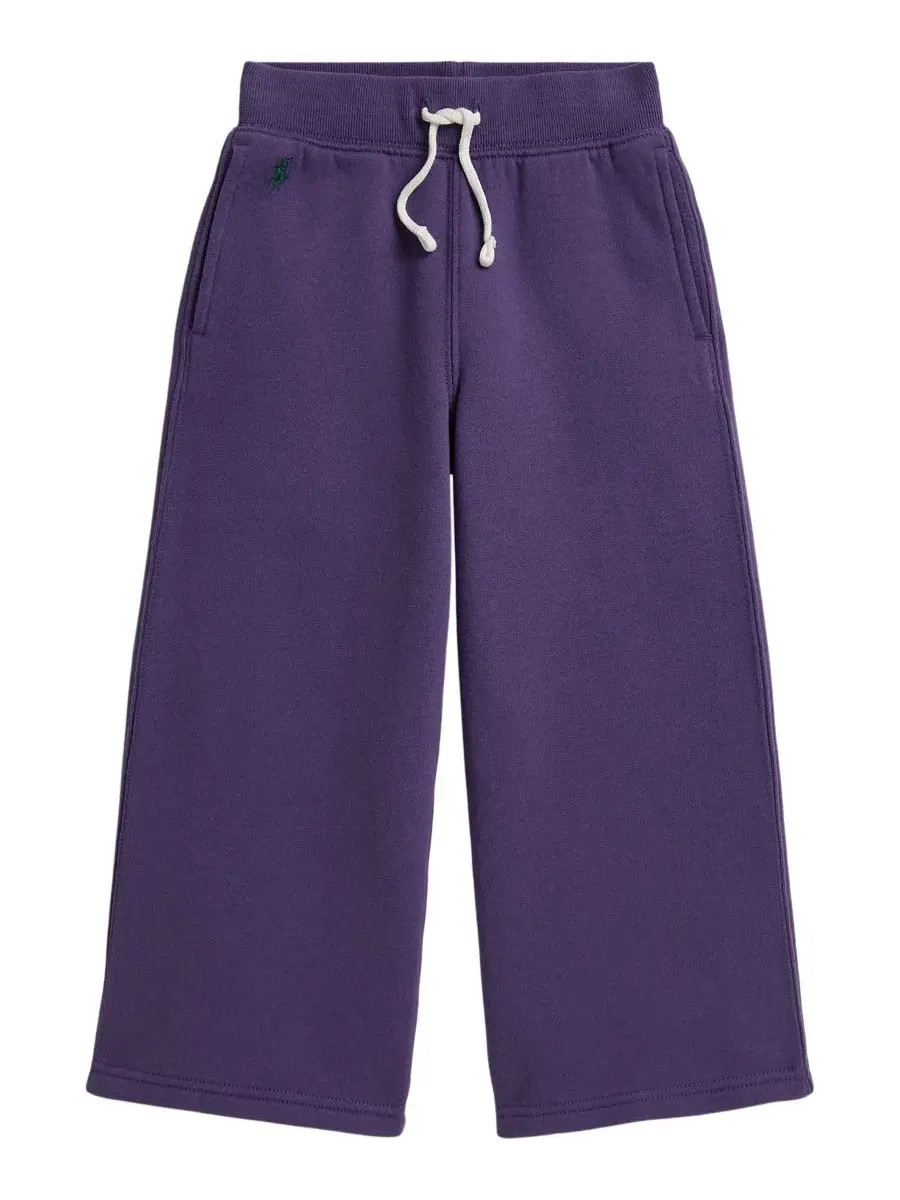 Спортивные брюки из футера с широкими штанинами, модель Fleece Wide-Leg Sweatpants Polo Ralph Lauren — изображение 1 из 5