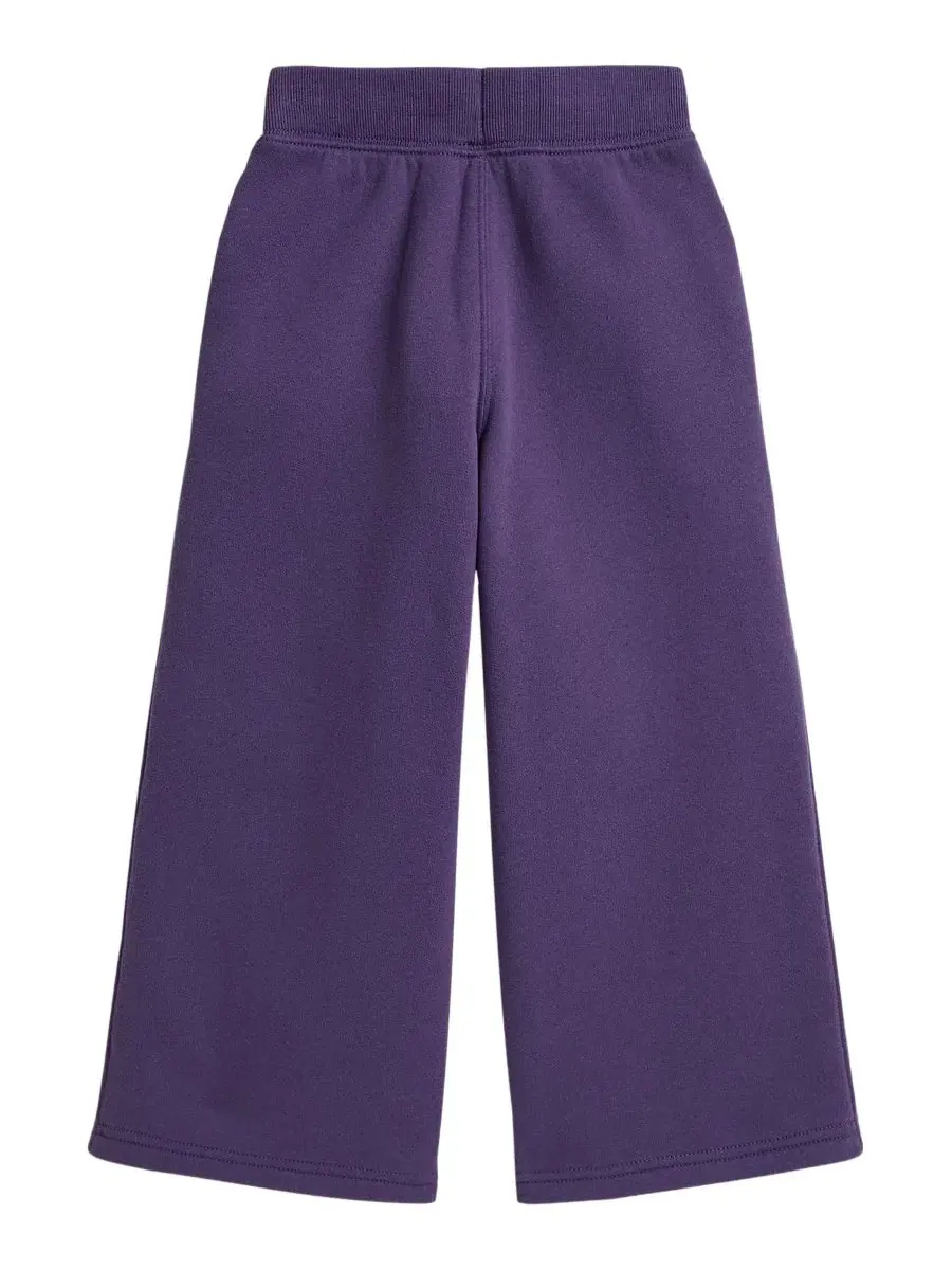 Спортивные брюки из футера с широкими штанинами, модель Fleece Wide-Leg Sweatpants Polo Ralph Lauren — изображение 2 из 5