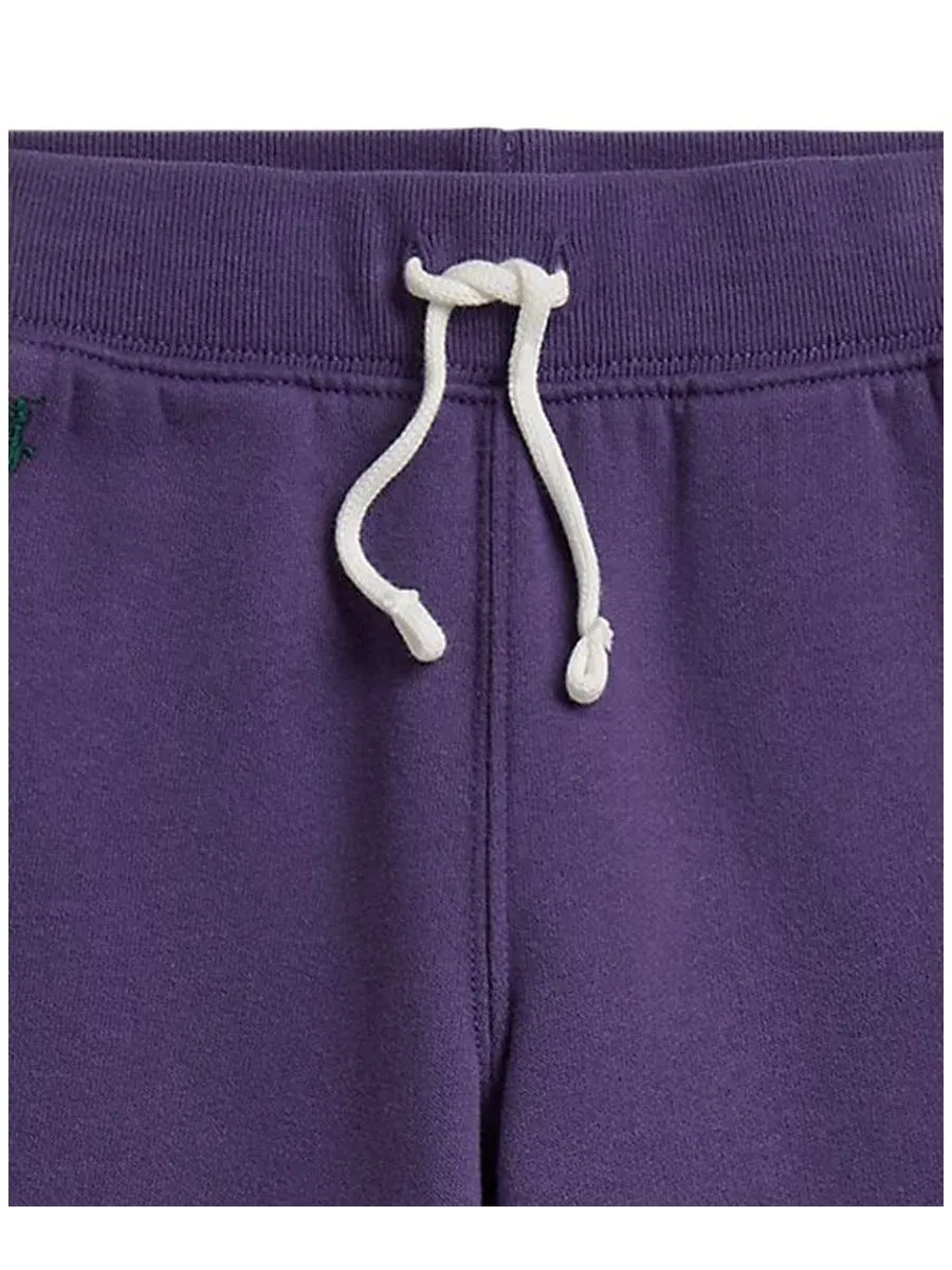 Спортивные брюки из футера с широкими штанинами, модель Fleece Wide-Leg Sweatpants Polo Ralph Lauren — изображение 3 из 5
