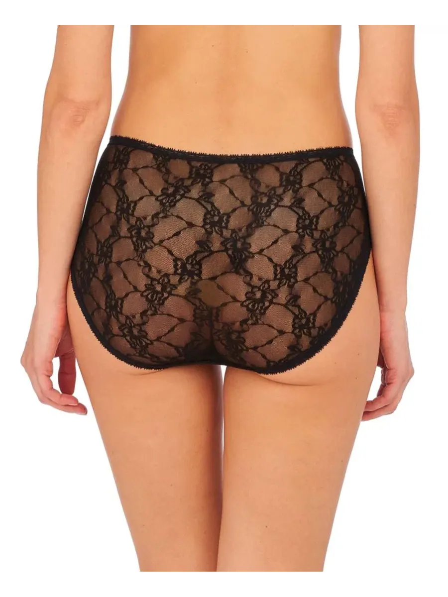 Комплект трусов с кружевным краем, модель Allure One Lace Natori — изображение 4 из 4, черный