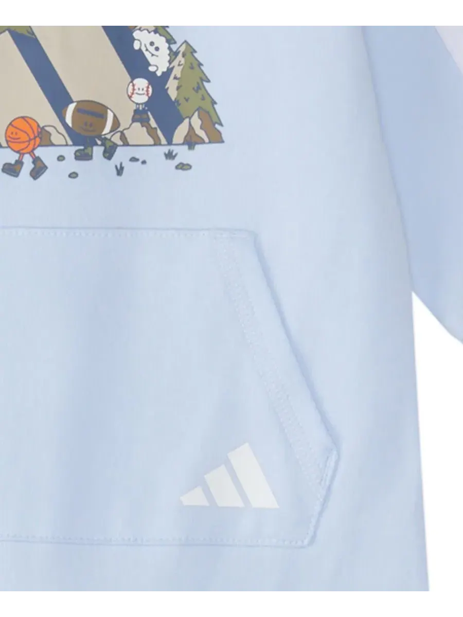 Комбинезон с длинным рукавом 3S Mountain adidas — изображение 4 из 4, светлый синий