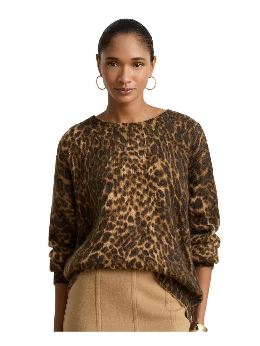 Свитер с принтом Ocelot Lauren Ralph Lauren — изображение 3 из 7, мульти