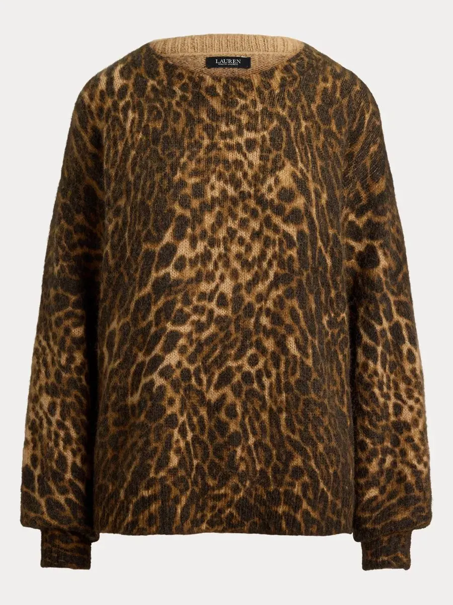 Свитер с принтом Ocelot Lauren Ralph Lauren — изображение 6 из 7, мульти