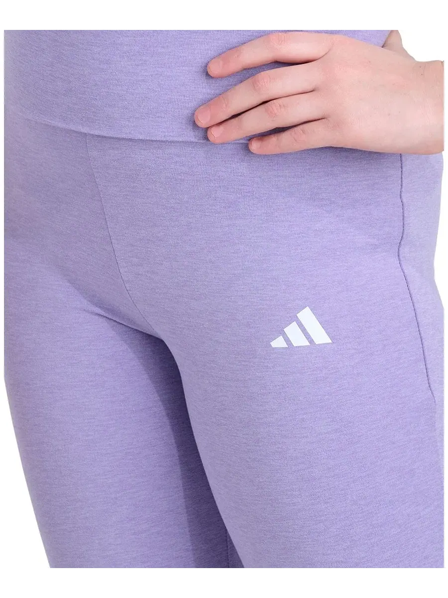 Спортивные брюки с флейром, с заниженной посадкой adidas — изображение 3 из 5, лиловый