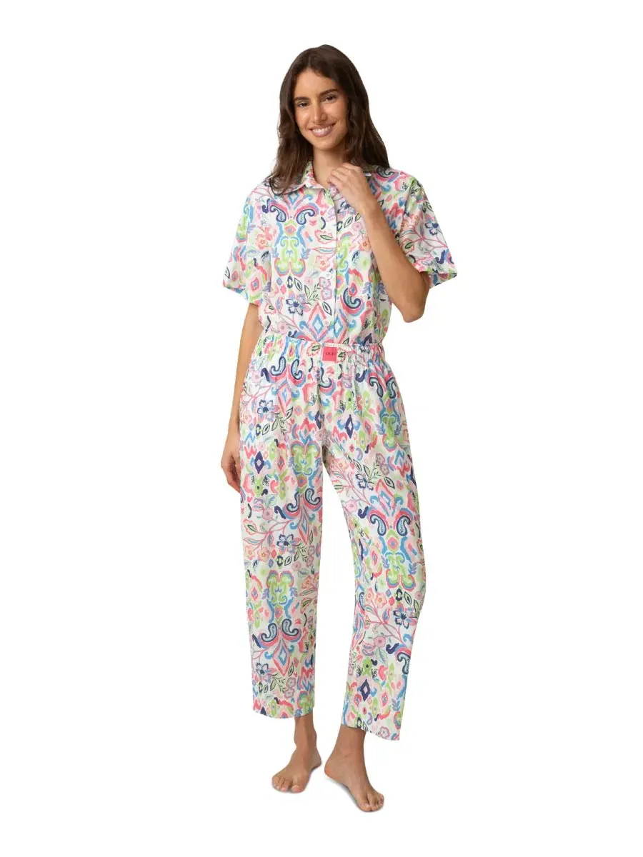 Пижамная рубашка Poplin Hue, Abstract