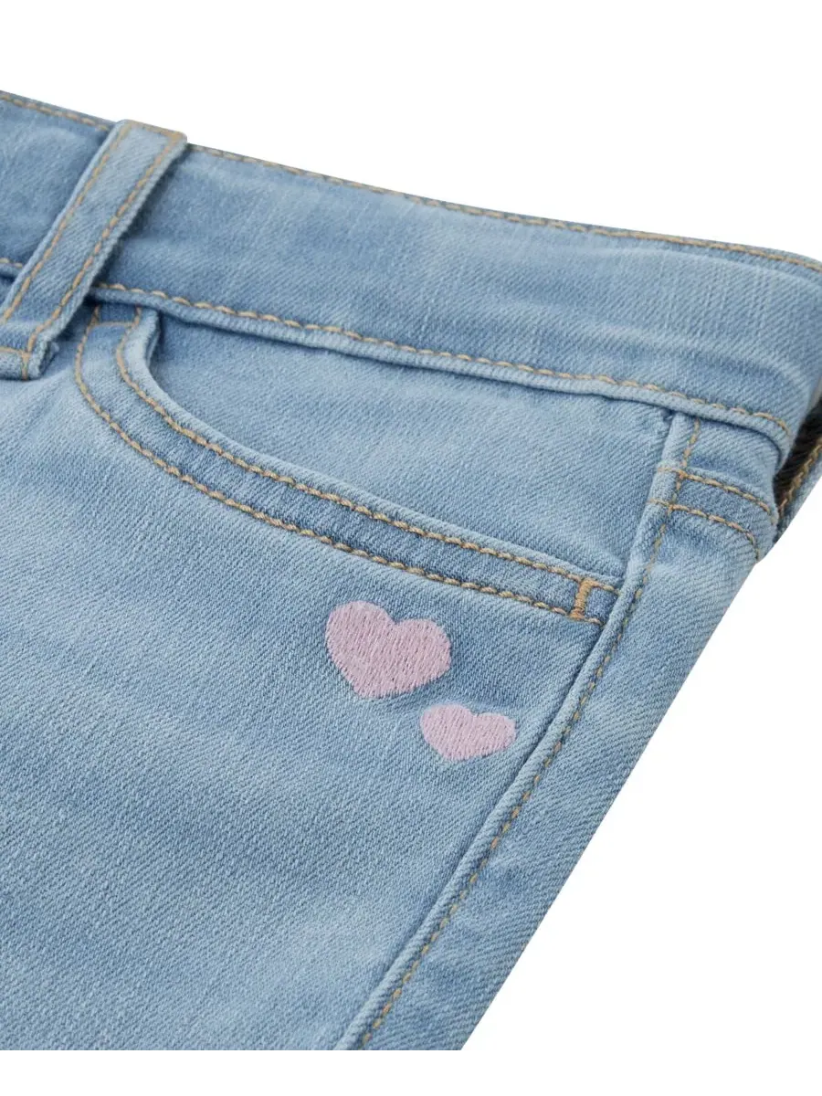 Джинсы клеш с низкой посадкой Girls' 5-16 Low Rise Bootcut Jeans abercrombie kids — изображение 4 из 5, синий