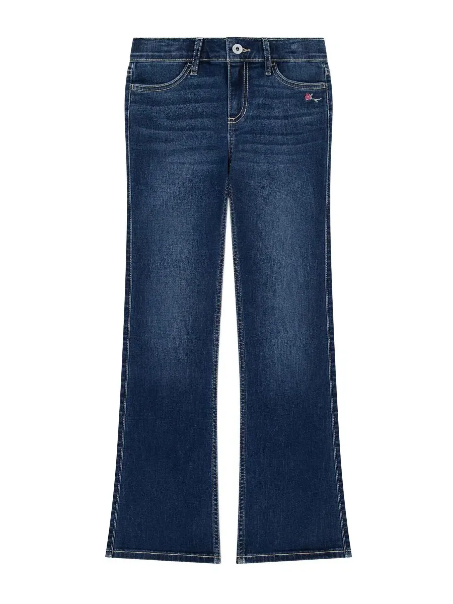 Джинсы клеш с низкой посадкой Girls' 5-16 Low Rise Bootcut Jeans abercrombie kids