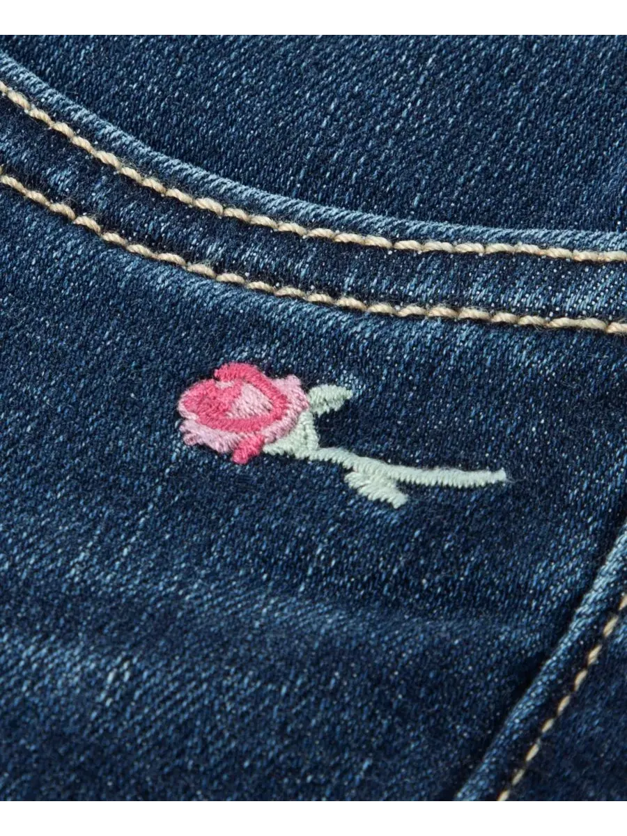 Джинсы клеш с низкой посадкой Girls' 5-16 Low Rise Bootcut Jeans abercrombie kids — изображение 4 из 5, прозрачный