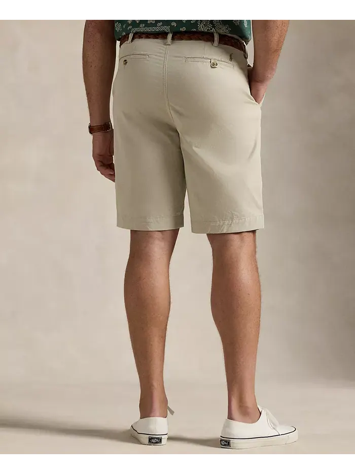 Мужские классические укороченные шорты чинос Big & Tall с эластичной тканью Polo Ralph Lauren — изображение 4 из 9, серый