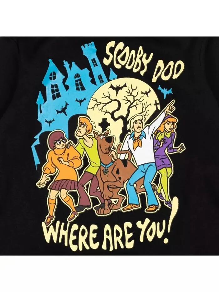 Шегги Велма Little Boys Scooby Doo [Размер Диапазон Описание1] Флисовая толстовка с капюшоном — изображение 2 из 9, черный