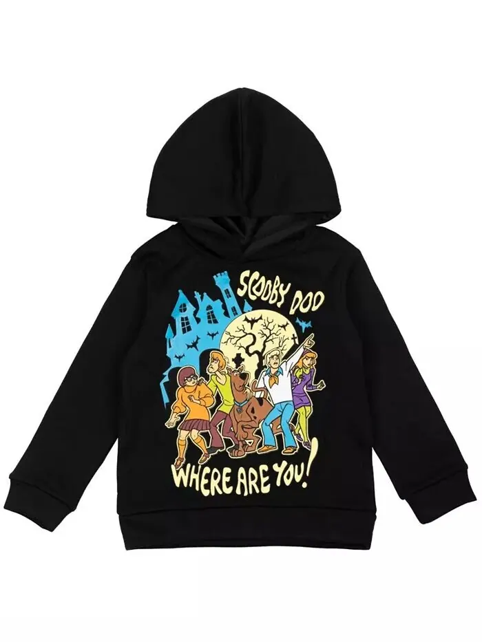 Шегги Велма Little Boys Scooby Doo [Размер Диапазон Описание1] Флисовая толстовка с капюшоном — изображение 7 из 9, черный