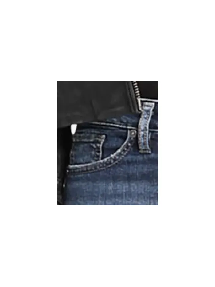 Джинсы Suki Mid Rise Stretchy Slim Bootcut Silver Jeans Co. — изображение 4 из 7, синий
