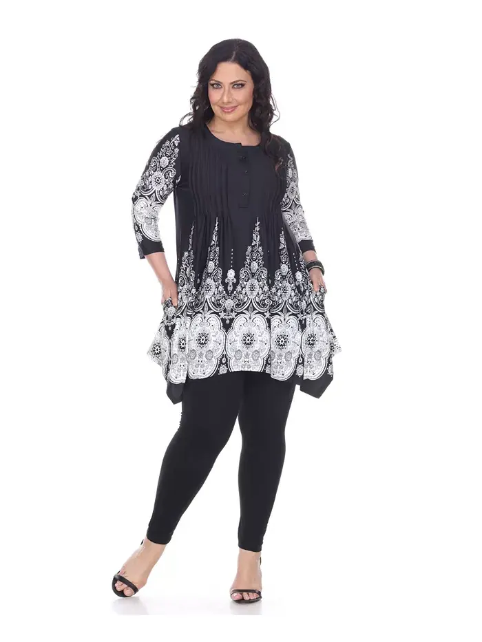 Туника Plus Size Dulce White Mark — изображение 2 из 4, белый