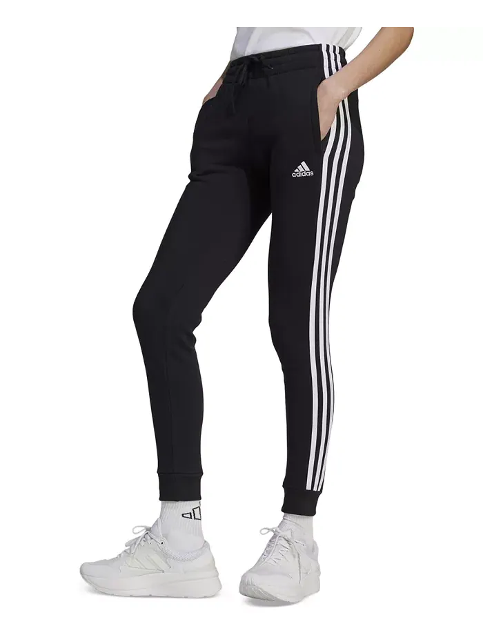 Женские джоггеры из флисового хлопка с 3 полосками adidas