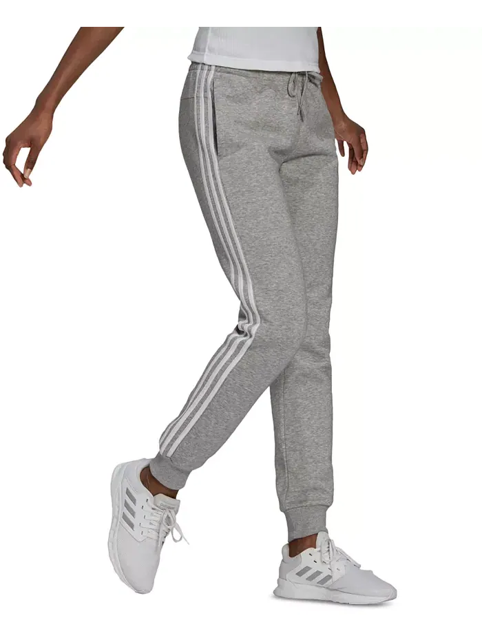 Женские джоггеры из флисового хлопка с 3 полосками adidas