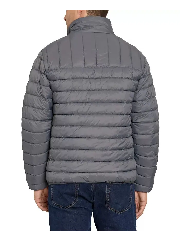 Мужская стеганая куртка IZOD — изображение 2 из 2, серый