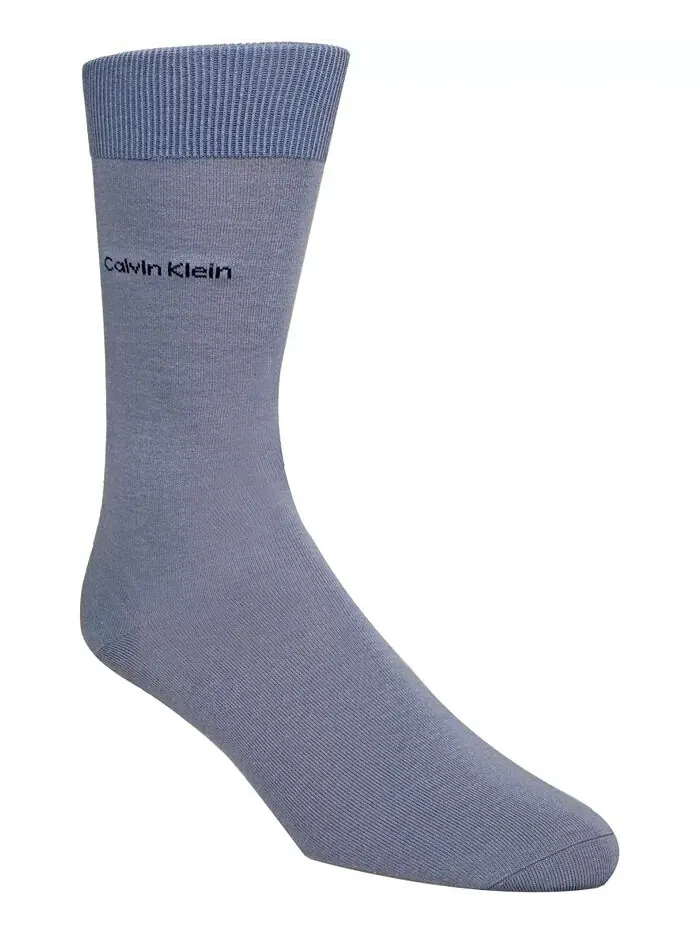Носки мужские, Giza Cotton Flat Knit Crew Calvin Klein — изображение 2 из 2, каменный