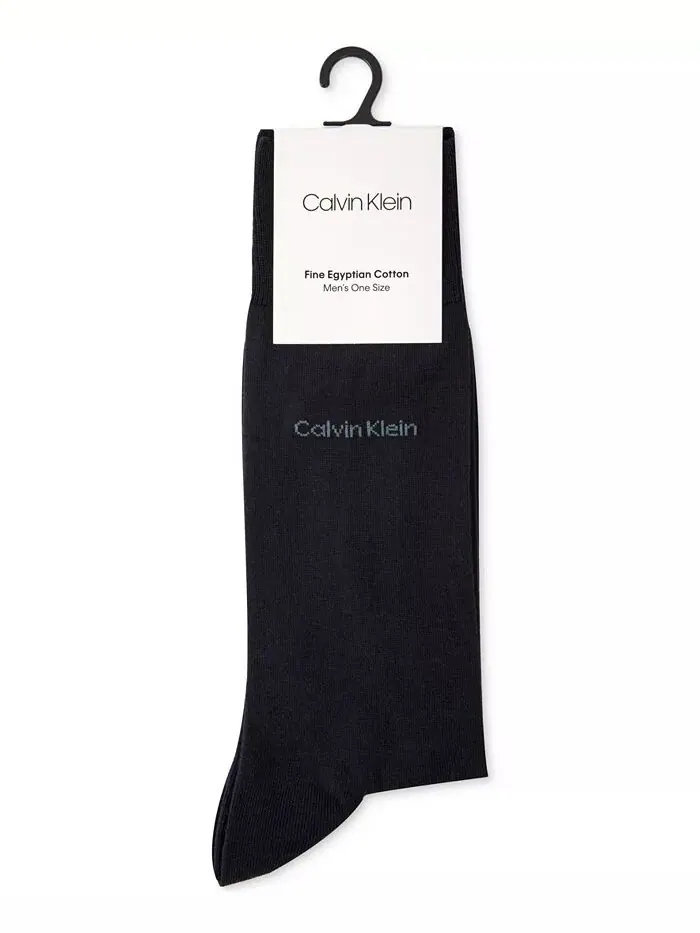 Носки мужские, Giza Cotton Flat Knit Crew Calvin Klein — изображение 2 из 2, темно-синий