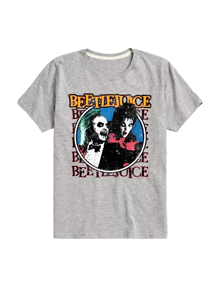 Футболка с принтом для мальчиков Big Boys Beetlejuice — серый