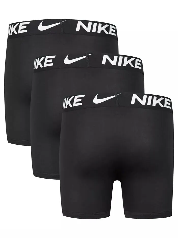 Большие мальчики 3 ПК. Трусы-боксеры Essential Dri-FIT Nike — изображение 2 из 6, черный