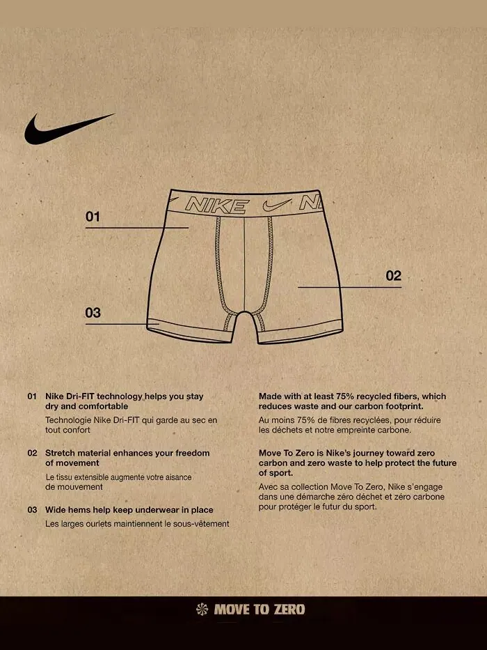 Большие мальчики 3 ПК. Трусы-боксеры Essential Dri-FIT Nike — изображение 6 из 6, черный