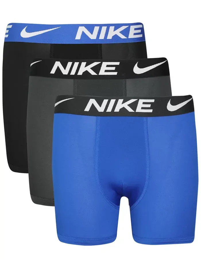 Большие мальчики 3 шт. Базовые боксеры Dri-FIT Nike