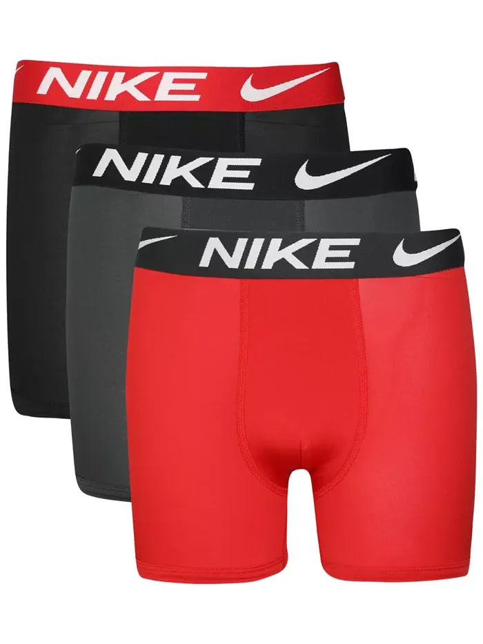 Большие мальчики 3 шт. Базовые боксеры Dri-FIT Nike