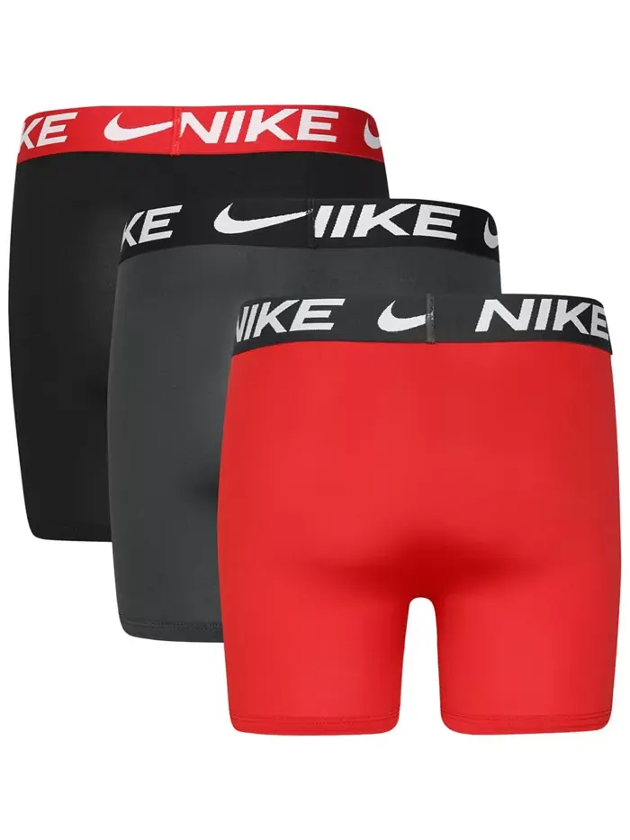 Большие мальчики 3 шт. Базовые боксеры Dri-FIT Nike — изображение 2 из 9, красный