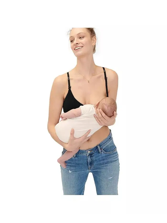 Бюстгальтер для кормления и сцеживания Maternity Essential Wireless HATCH Collection — изображение 2 из 3, черный