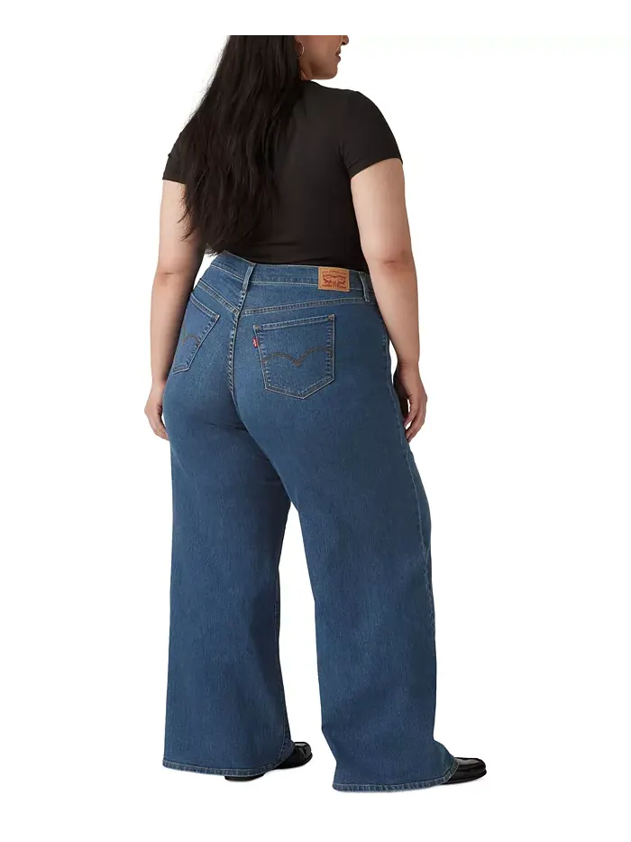 Джинсы Plus Size Mid Rise 318 Shaping с широкими штанинами Levi's — изображение 2 из 3